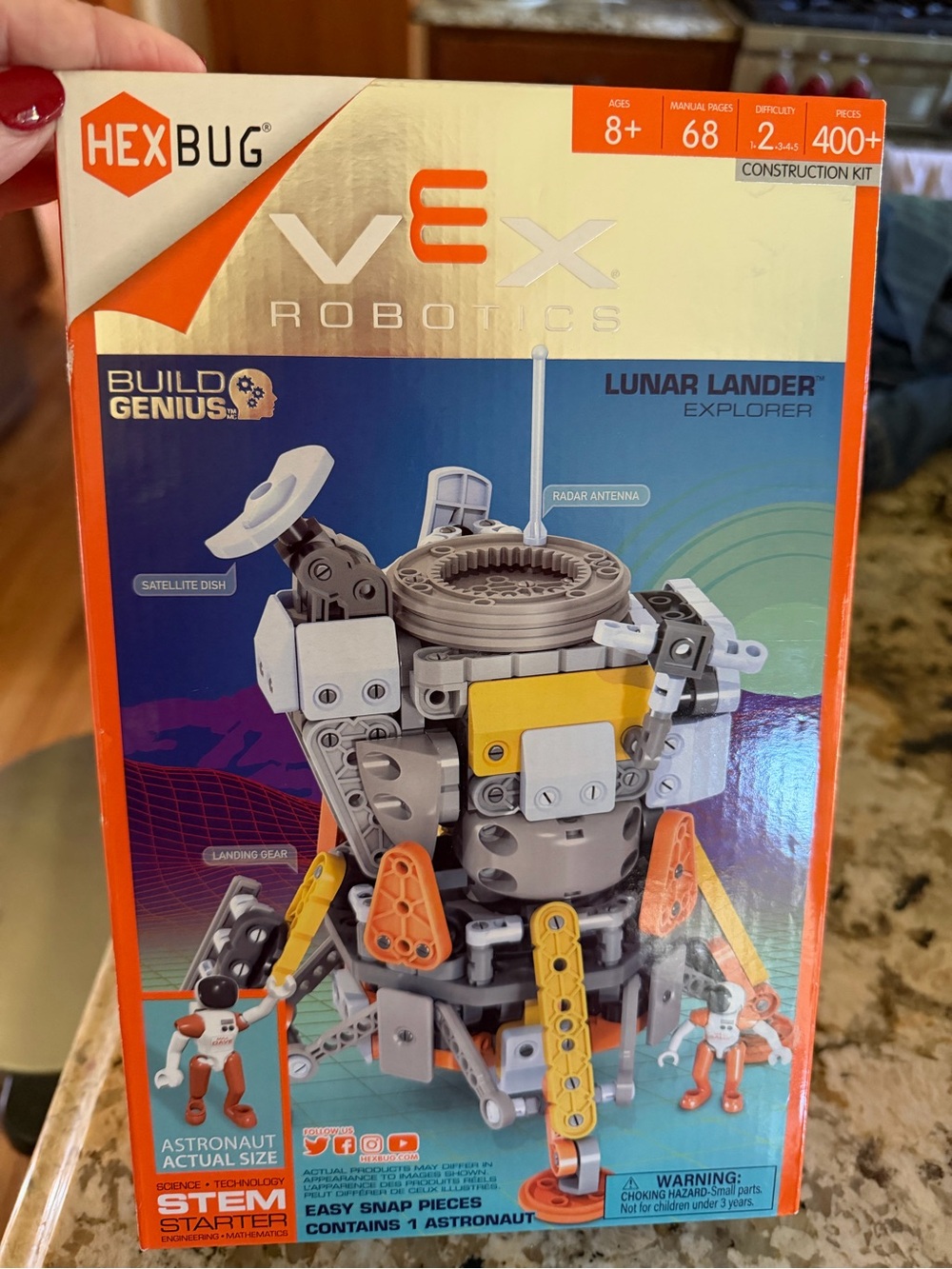 HEXBUG VEX Robotics Lunar Lander Explorer - Orange & Gray